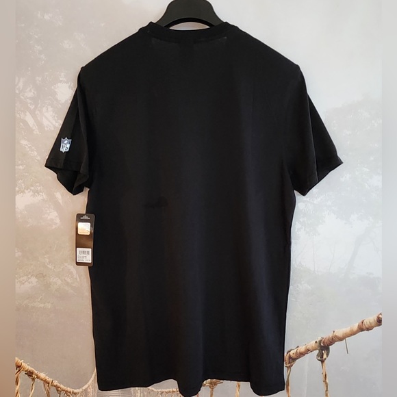 NFL Official Licensed Team Apparel Cotton Blend Short Sleeve T-Shirt sz L Black - Picture 2 of 3